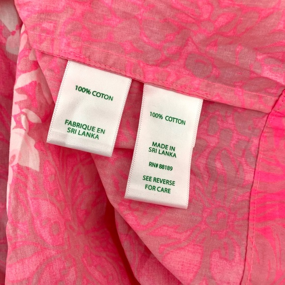 Lilly Pulitzer Jamielynn Off-Shoulder Roxie Pink Top - Picture 8 of 12